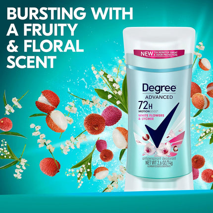 Advanced Protection Antiperspirant Deodorant White Flowers & Lychee, 2.6 oz