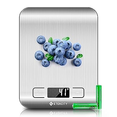 Etekcity 11lb digital kitchen scale measuring ounces for precise baking recipes