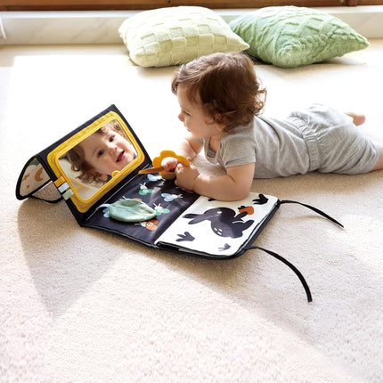 LittleNest NidoPequeño Hape x The Met Tree of Life Tummy Time Mat – Foldable High Contrast Sensory — Baby & Toddler