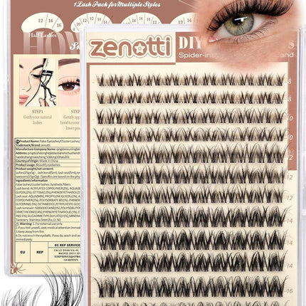 Spider Wispy DIY Eyelash Clusters, D Curl, 8-16mm