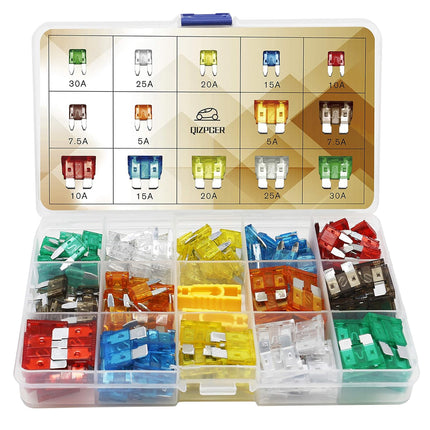 DriveForge ForjaRuta 140 Pcs Fuses Automotive Kit - Blade Auto Fuse Assortment Standard and Mini — Auto & Moto