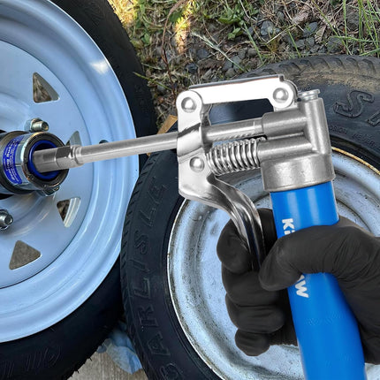 DriveForge ForjaRuta KRETLAW Mini Grease Gun (3000PSI) with Double 3oz Cartridge Grease and 12'' — Auto & Moto
