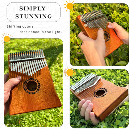 17-Key Kalimba Thumb Piano Musical Gift for Kids and Adults