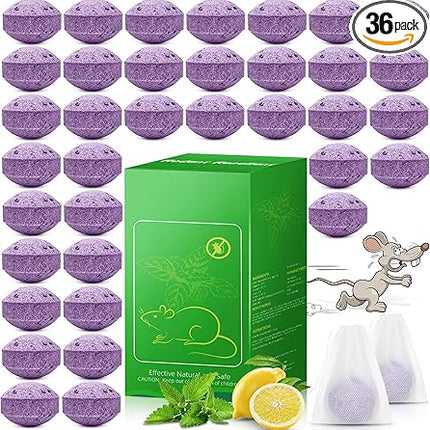 Peppermint rodent repellent balls 36-pack natural pest control for home and garden