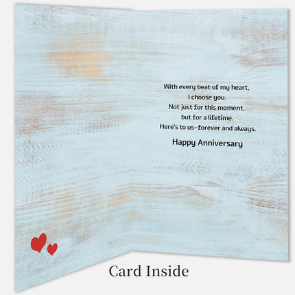 Anniversary Card for Couples, Spouses and Partners