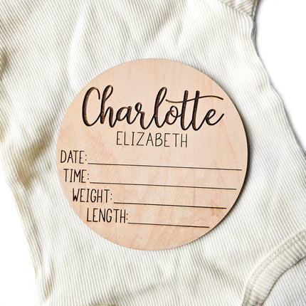 LittleNest NidoPequeño Name Sign, Birth Announcement Sign for Hospital, newborn essentials — Baby & Toddler