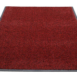 Platinum Series Indoor Wiper Floor Mat, Rubber with Nylon Carpet, 4' x 6', Red