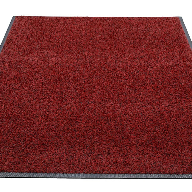 Platinum Series Indoor Wiper Floor Mat, Rubber with Nylon Carpet, 4' x 6', Red