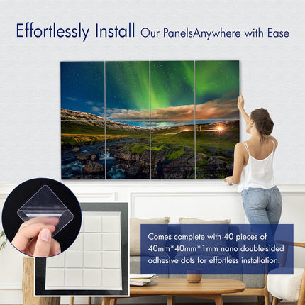 Masterpiece Acoustic Art Panels, 8-Pack 12" x 16" Sound Absorbing Wall Art Panels