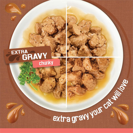 Friskies Extra Gravy Wet Cat Food Chunky 24ct Variety Pack (With Chicken — Pet Supplies