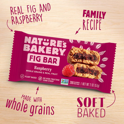 Raspberry Whole Wheat Fig Bars, 12 Twin Packs
