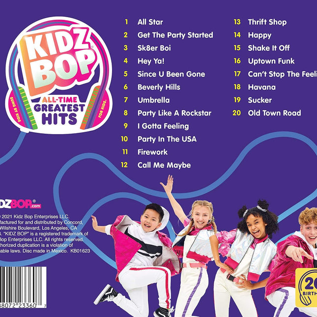All-Time Greatest Hits Kids Music Album
