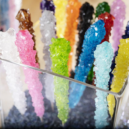 36 Extra Large Assorted Rock Candy Sticks
