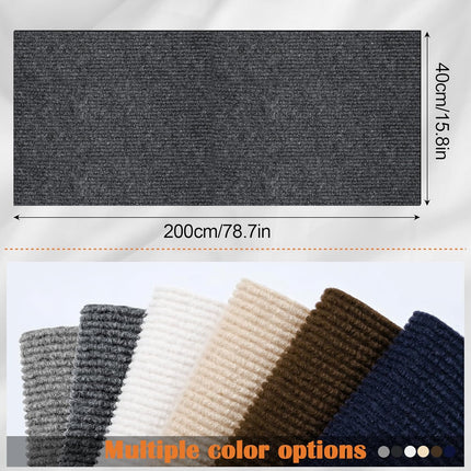 Dark Gray Trimmable Self-Adhesive Cat Scratch Pad - 78.7 x 15.8 in