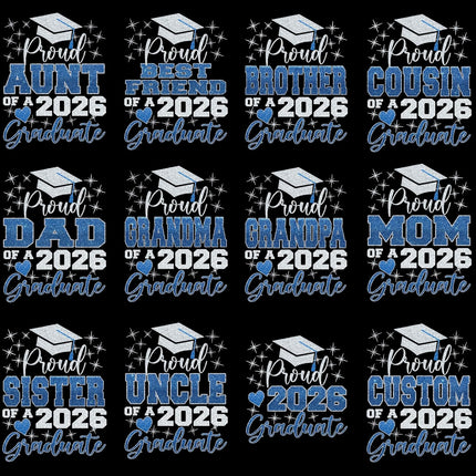 SourceToHome FuenteACasa Graduation Shirts 2026 for Family Proud Mom of a 2026 Graduate Shirt Proud — Home & Lifestyle