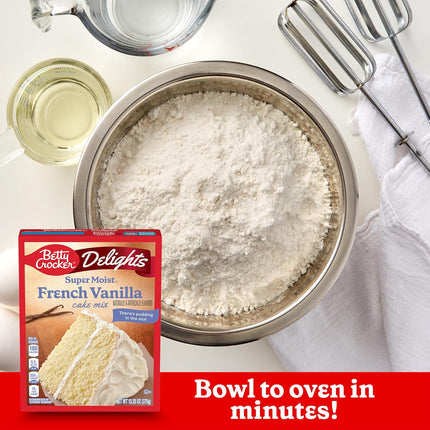 French Vanilla Super Moist Cake Mix, 13.25 oz