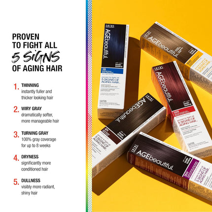 Permanent Hair Color Cream with 100% Gray Coverage