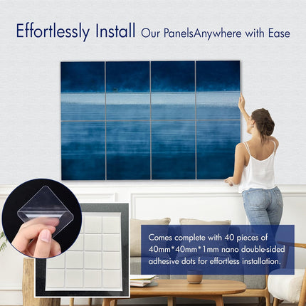 Masterpiece Acoustic Art Panels, 8-Pack 12 x 16 Inch Decorative Sound Absorbing Wall Panels