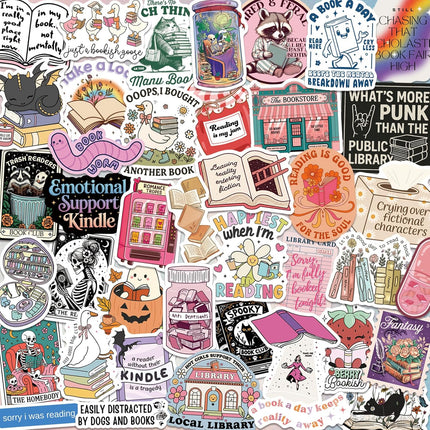 300 PCS Holographic Book Stickers for Readers
