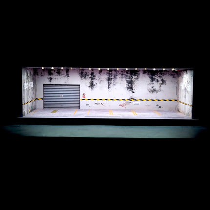 Model Cars Display Case Garage packaging and product contents
