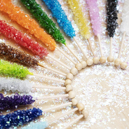 36 Extra Large Assorted Rock Candy Sticks