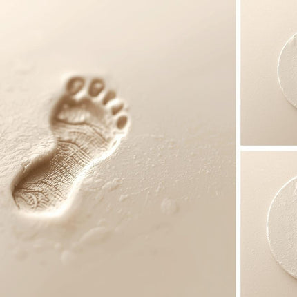 USA-CALI Safe Baby Footprint Keepsake Pad complete set with instructions