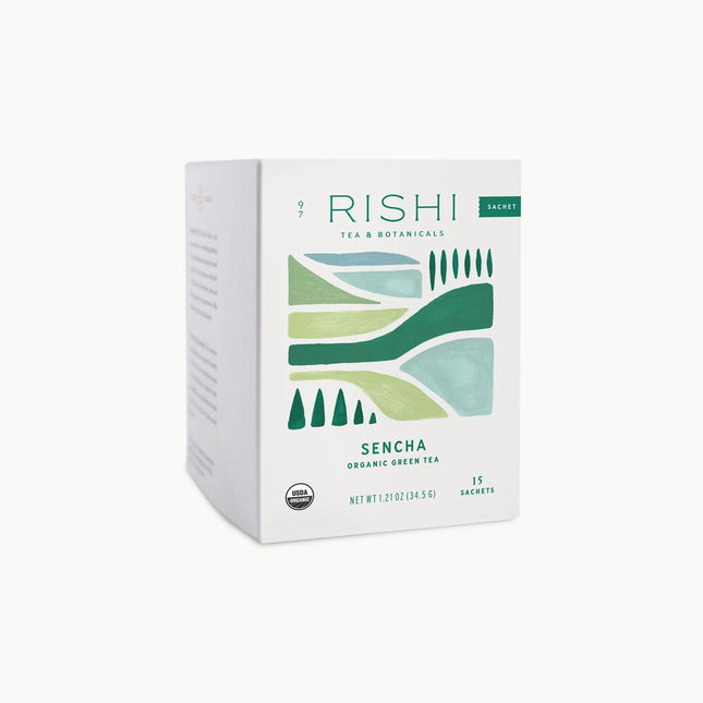 Rishi Tea Organic Green Tea Sencha -- 15 Tea Bags
