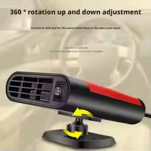 USA-CALI Instant Car Defroster Heater compact design plugs into car outlet