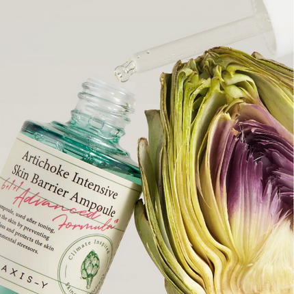 Artichoke Intensive Skin Barrier Ampoule texture and formula close-up view