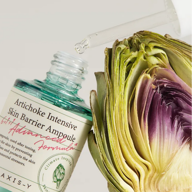 Artichoke Intensive Skin Barrier Ampoule texture and formula close-up view