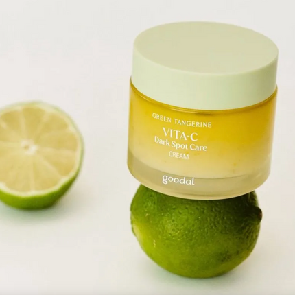 Goodal Green Tangerine Vita C Dark Spot Care Cream benefits and key ingredients label