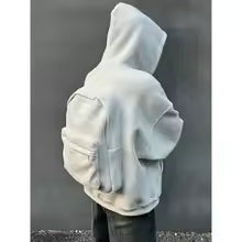 USA-CALI All-in-One Hoodie with Built-In Backpack