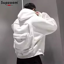 USA-CALI All-in-One Hoodie with Built-In Backpack