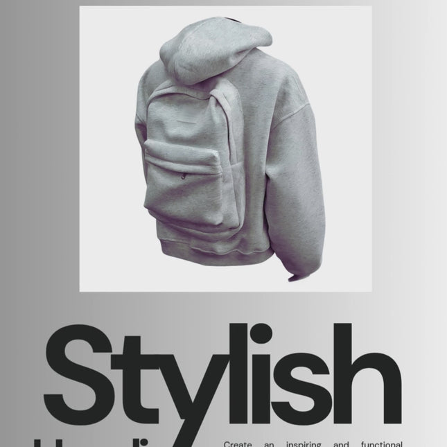 USA-CALI All-in-One Hoodie with Built-In Backpack