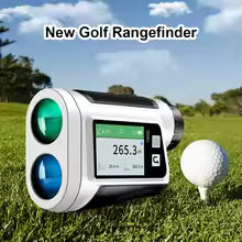 USA-CALI Golf Distance Rangefinder device front view with LCD display