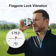 USA-CALI Golf Rangefinder precision targeting mode close-up detail view